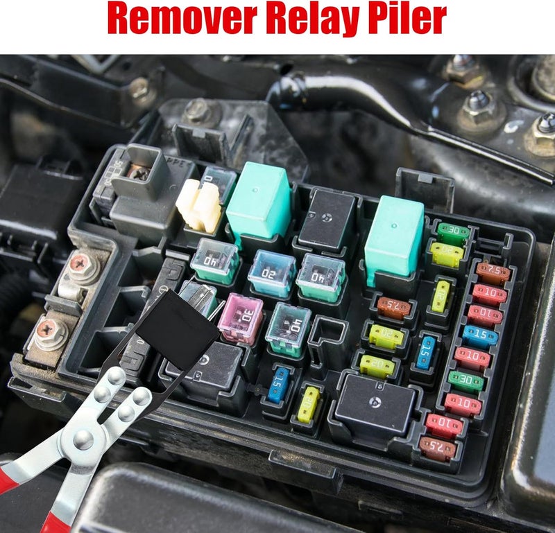 Aleric Relay Puller Pliers and Relay Fuse Remover Tools, 6 Pack, Automobile Fuse Puller Pliers, Car Fuse Puller, Fuse Removal Tool, Relay Pliers Puller, Vehicle Electrical Disconnect Plier - Image 4